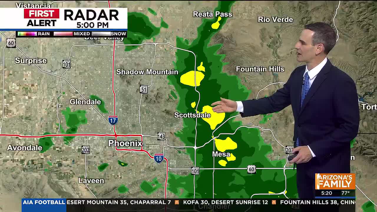 Phoenix-Area Forecast Calls for Rain Chances Next Week