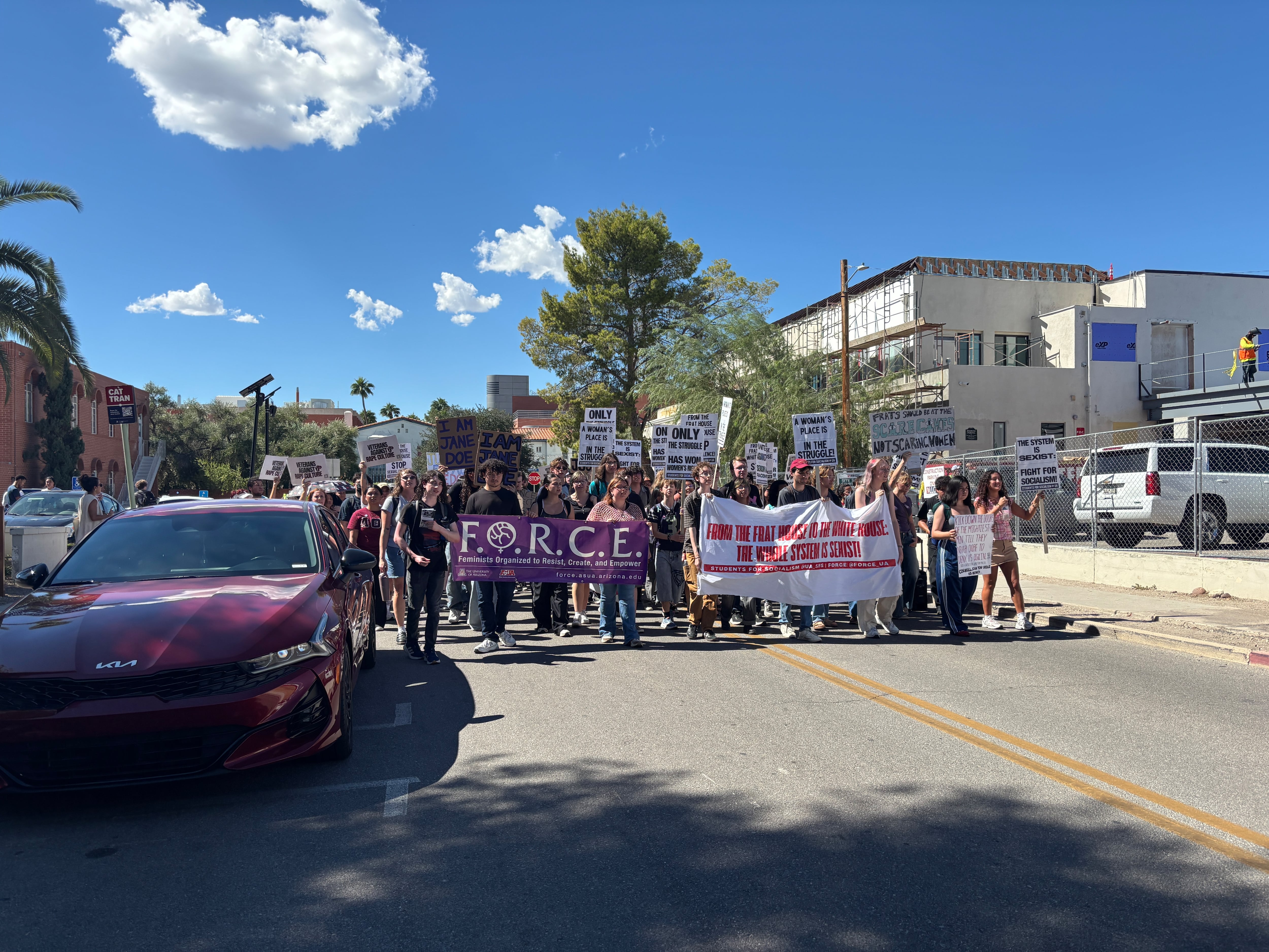 University of Arizona students rally for sexual violence survivors