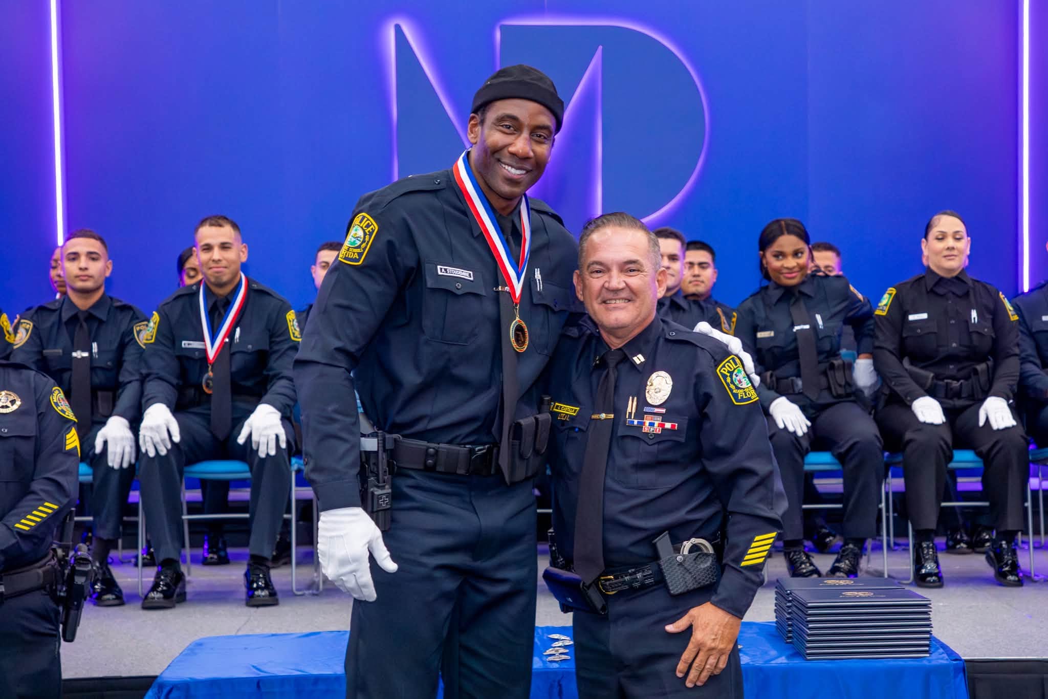 Amar’e Stoudemire Graduates From Miami-Dade Police Academy