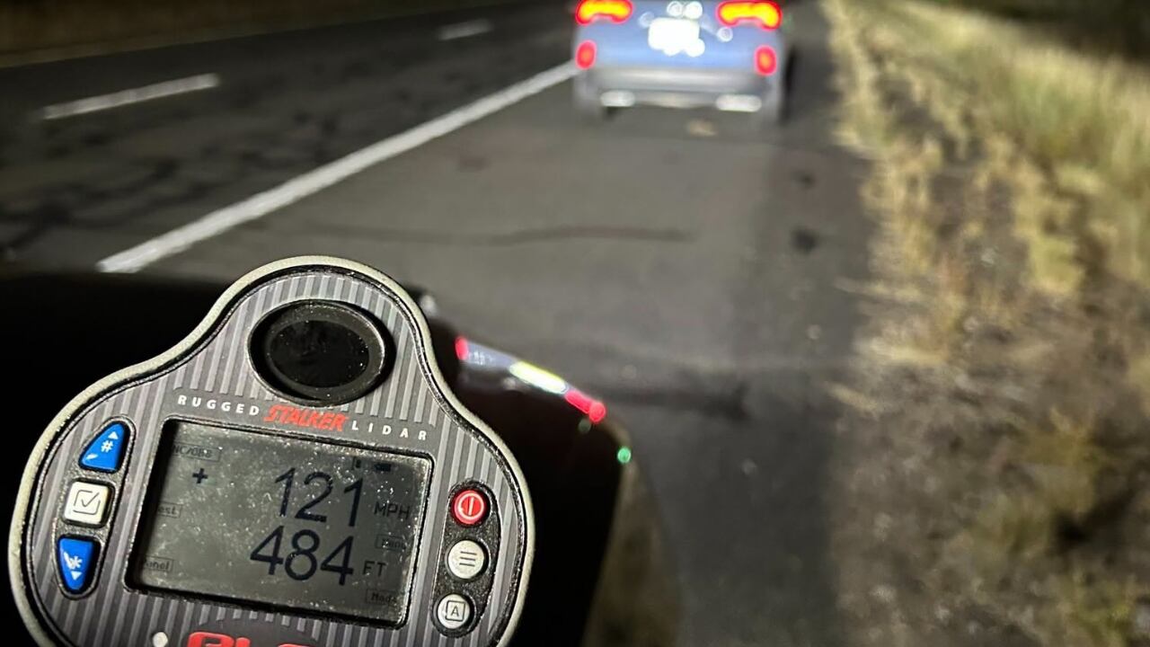 Italian tourist stopped doing 121mph in 65mph zone