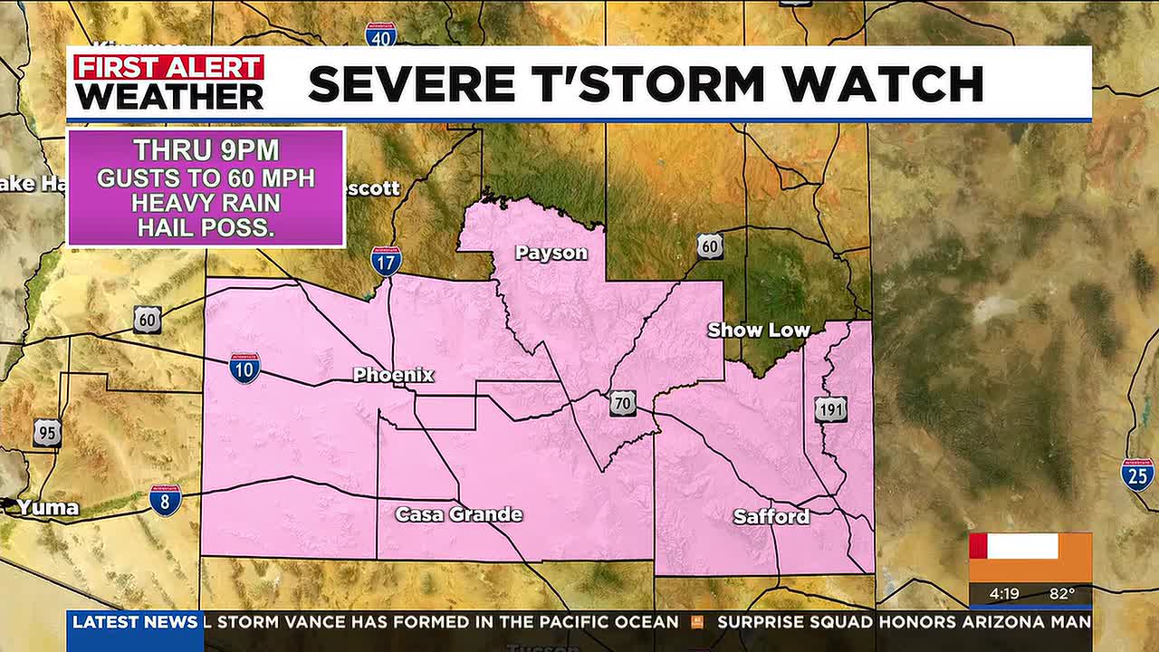 Arizona Issues Multiple Tornado Warnings as Severe Weather Threat Continues