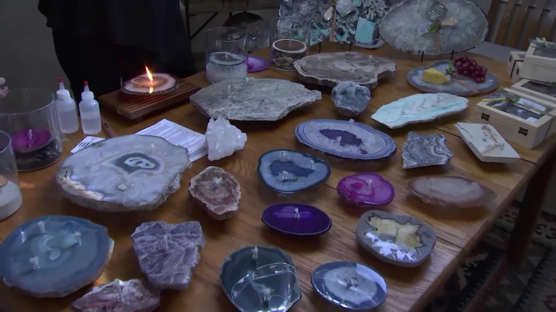 Phoenix area family turns natural stones into one-of-a-kind oil candles