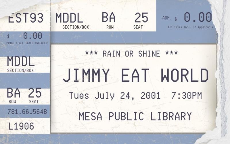 Mesa Public Library Partners with Jimmy Eat World for Special Edition Library Card