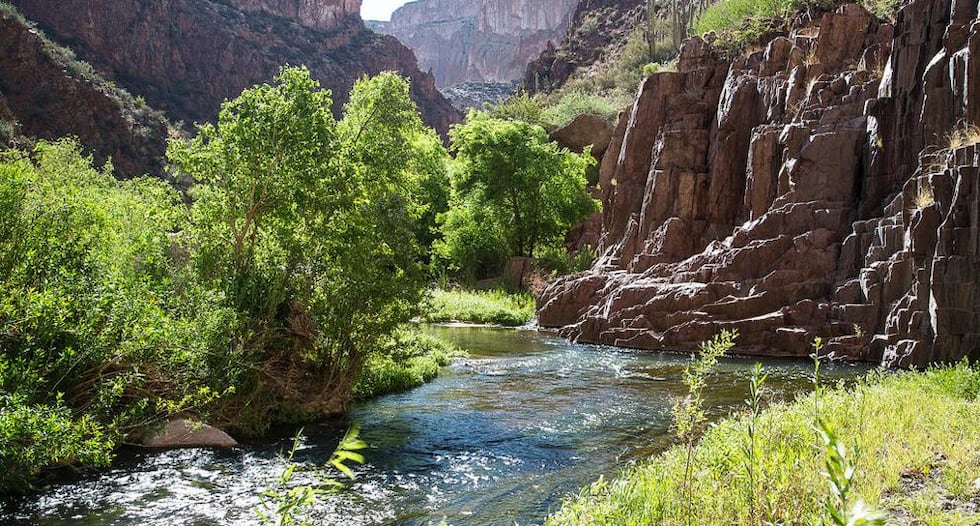 Aravaipa Canyon Preserve is located along the Copper Corridor Scenic Road