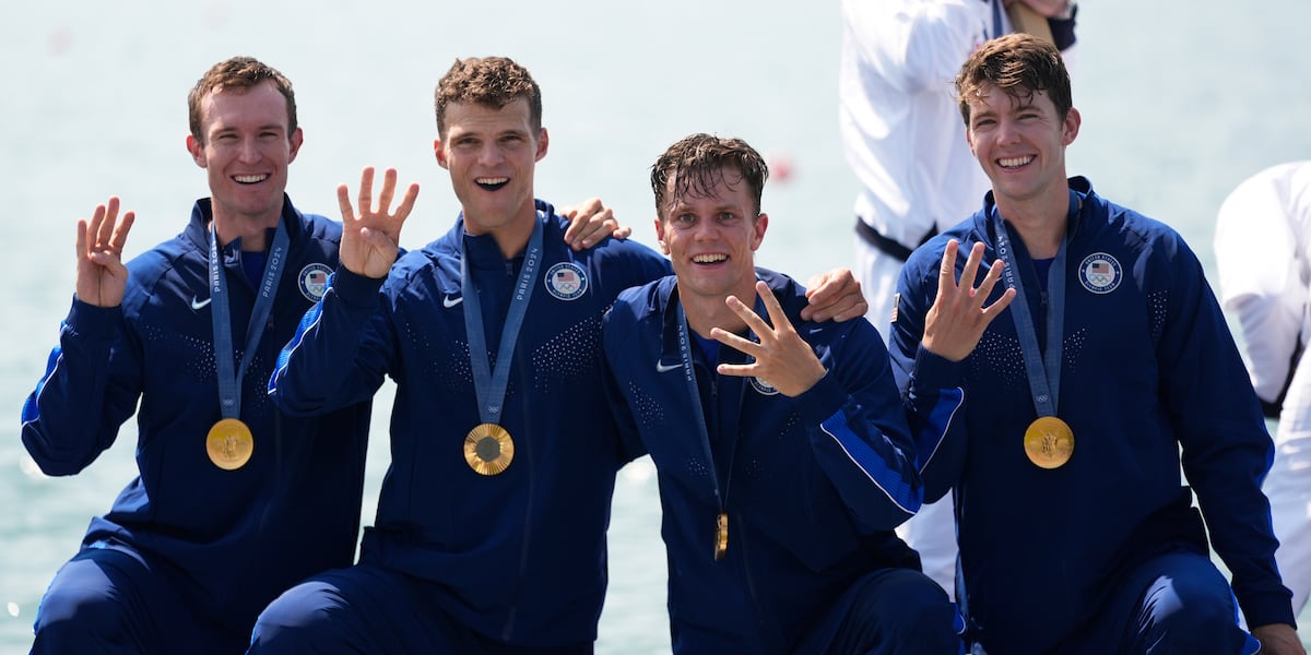 Team USA wins gold in rowing men’s four for the first time in 64 years