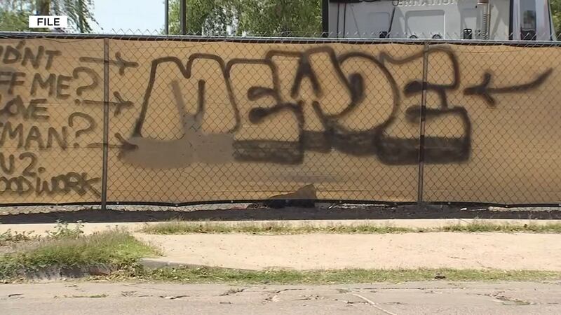 The City of Phoenix is working to remove graffiti across the city this February for Graffiti...