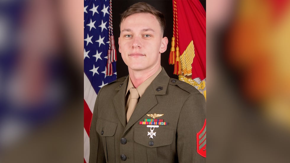 Sgt. Alec Langen, 23, was one of five Marines on board the helicopter when it crashed in...