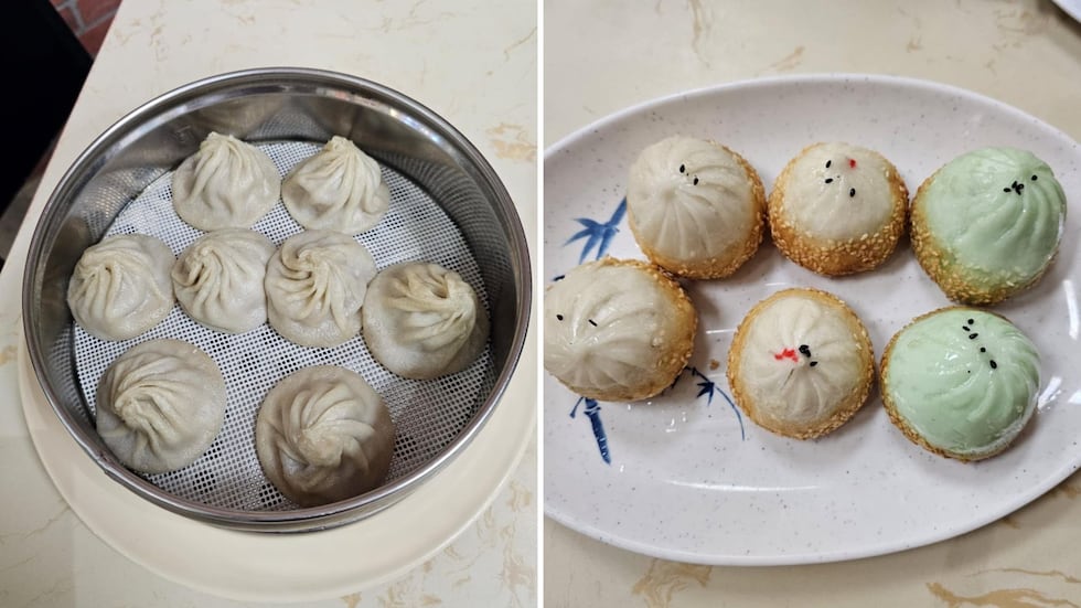 Some popular items at Happy Bao are pan-fried baos, which are baos with meat fillings fried on...