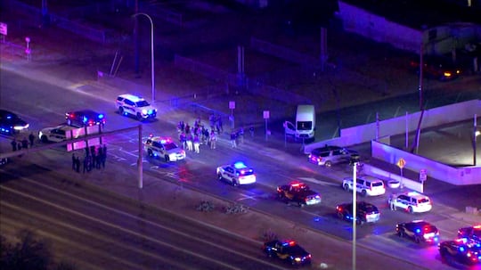 Aerial video showed an extremely active scene after a trooper-involved shooting in Phoenix on...