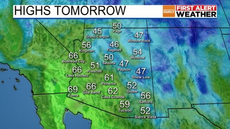 Thursday will start a warmup for Arizona.