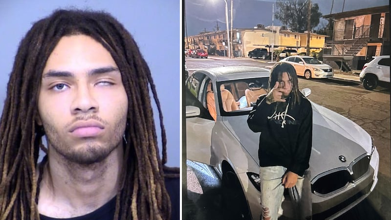 Photos shared by the county attorney showed Hicks posing in front of stolen BMWs.