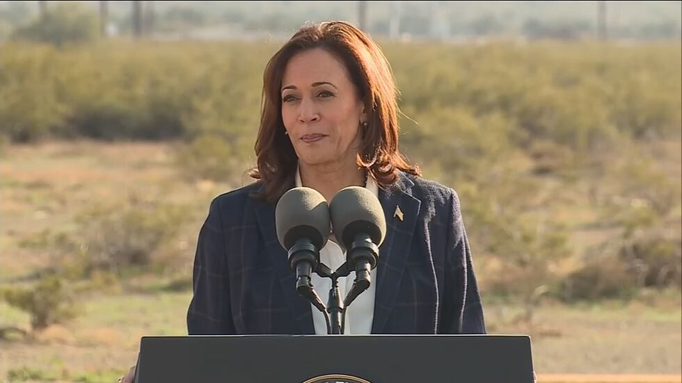 Harris previously visited Tonopah in January.