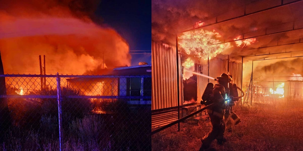 Pine Co Exploding Multiple structures burned in Pinal County