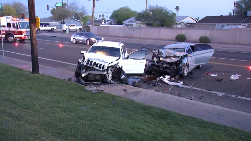 Multiple people were hospitalized after a crash in Maryvale early Thursday morning.