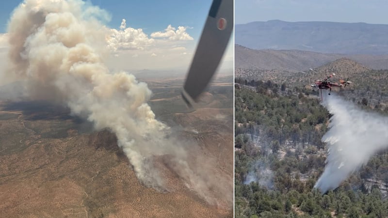 A growing wildfire east of Roosevelt Lake has burned thousands of acres and is threatening...