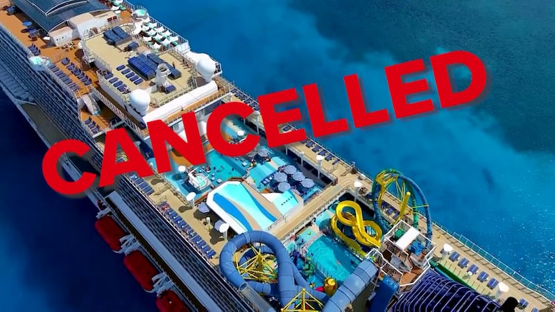 The travel company says the money is being held up by the cruise line.