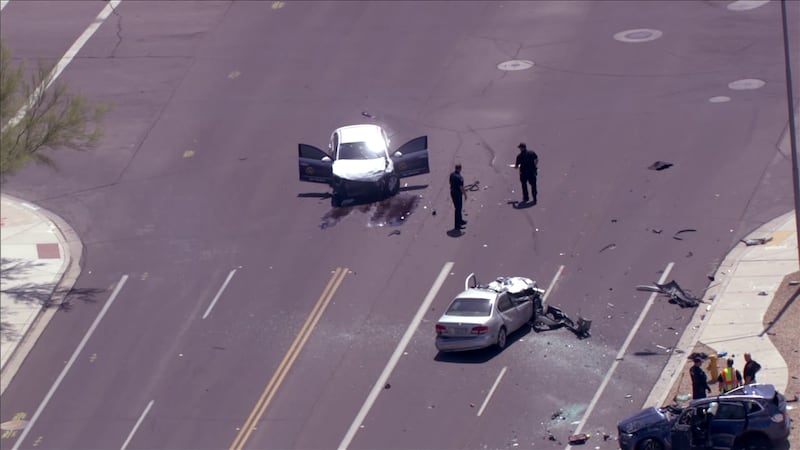 A man is dead, and multiple others have serious injuries after a three-vehicle crash in Peoria...