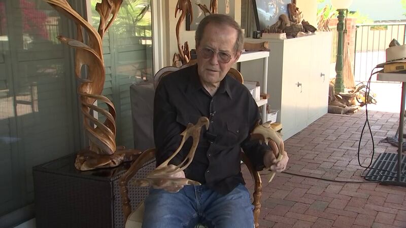 Daggett is now using his steadier hands to create incredible pieces of art out of twisted...