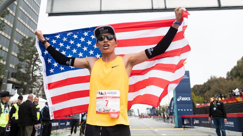 Hosava Kretzmann, 28, is a Hopi and Navajo distance runner who lives in Flagstaff.