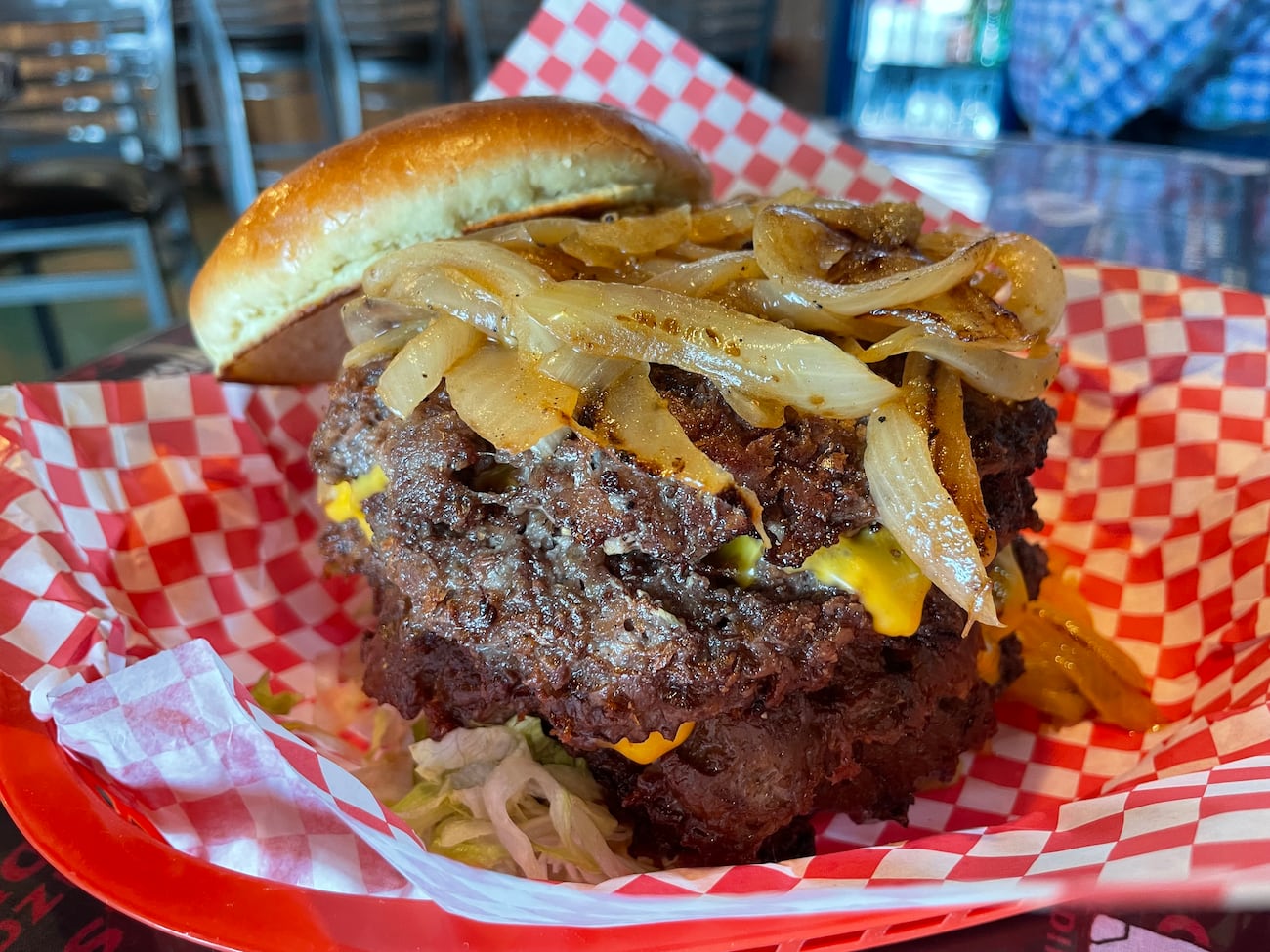 Matty G’s burgers explode with flavor and originality; served in a ...