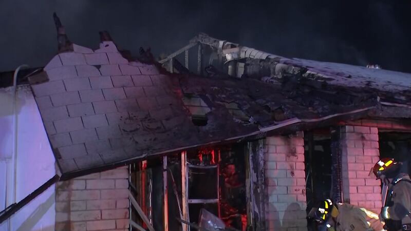Phoenix Fire responded to a double house fire on near 83rd Avenue and Thomas Road around 2...