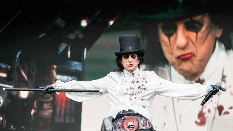 Alice Cooper performs on Thursday, Sept. 17, 2026, during the Louder Than Life Music Festival...