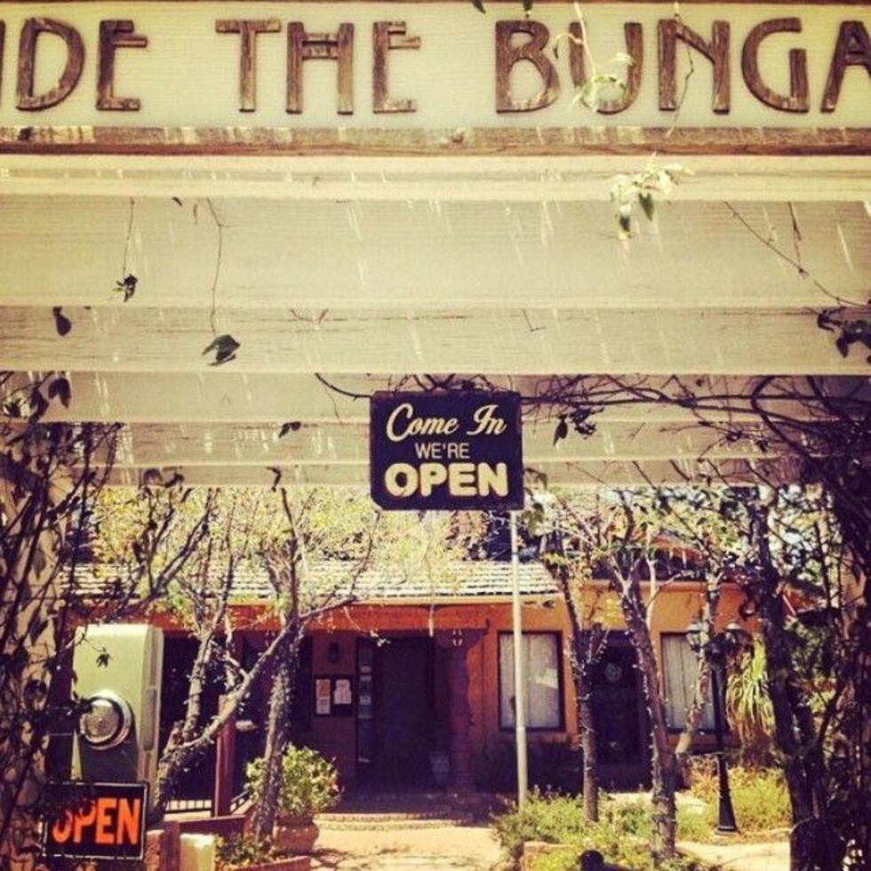 Inside the Bungalow serves as a yoga studio and even as a wedding venue.