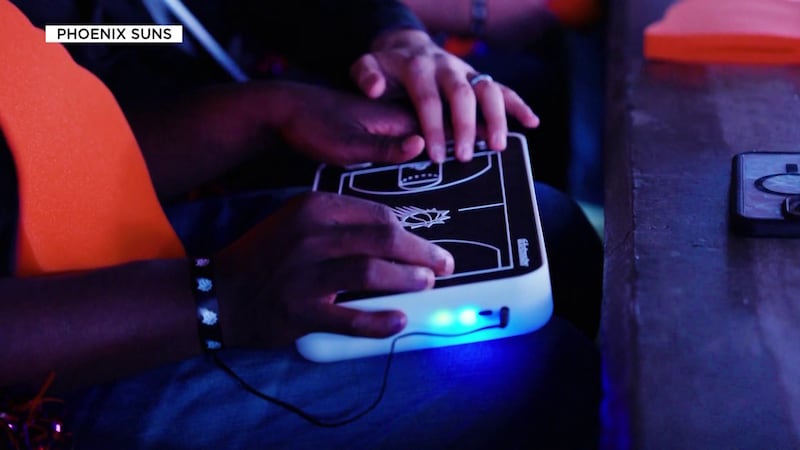 The device is a tablet made by the Seattle-based startup OneCourt. It takes NBA tracking data...