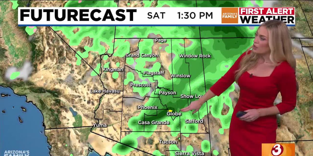 Heavy rain, flash flooding possible as storms sweep into Arizona