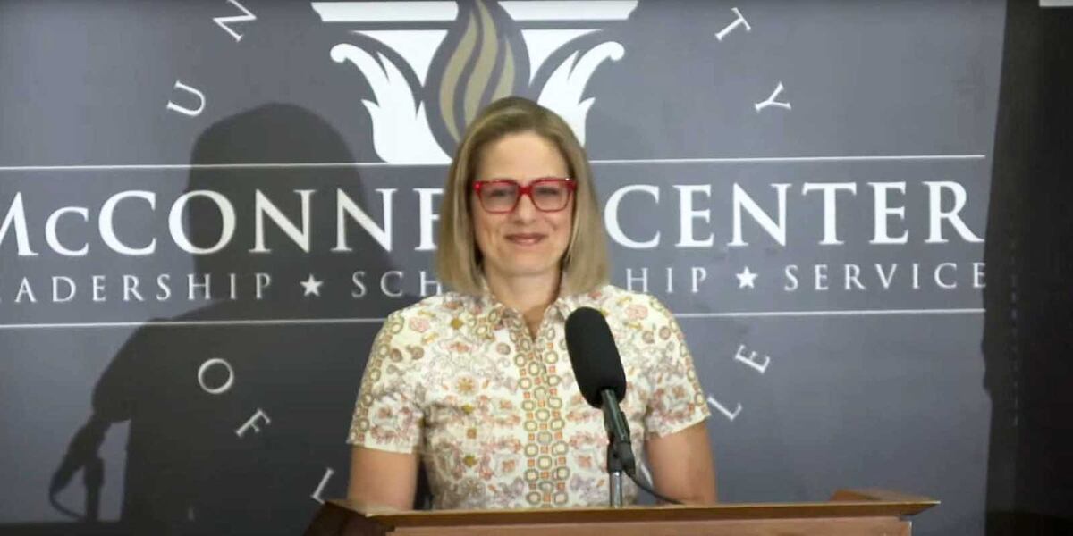 Sen. Sinema defends bipartisanship at McConnell Center