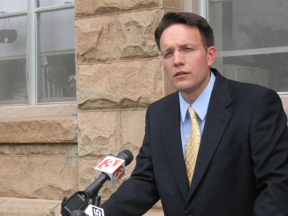 FILE - In this Tuesday, June 16, 2009 file photo, Apache County Attorney Michael Whiting...