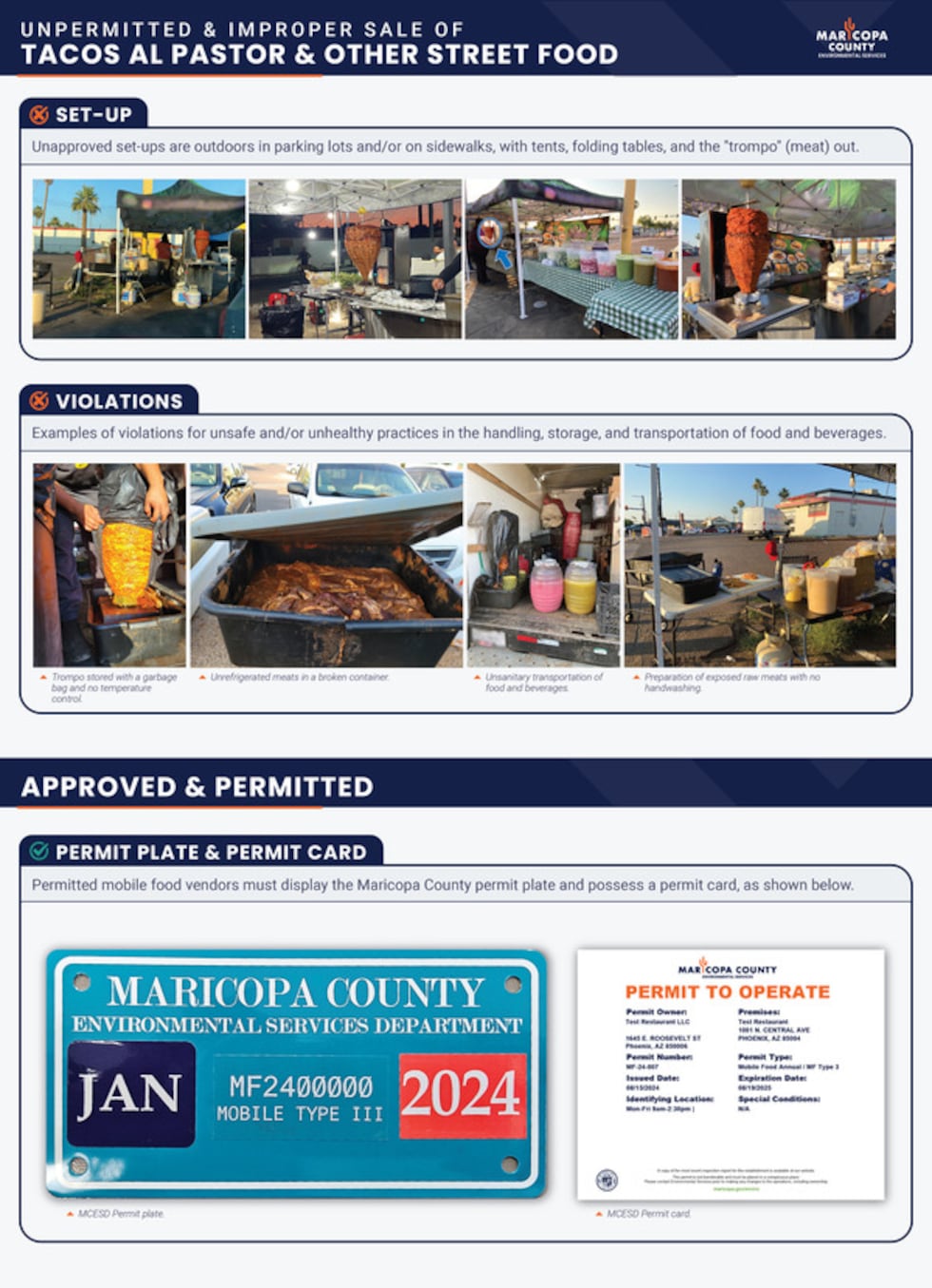 The Maricopa County Environmental Services Department (MCESD) has received 17 recent reports...