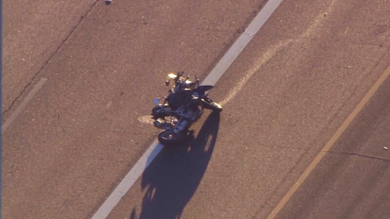 A motorcyclist was killed in a crash on I-10 on Wednesday morning.