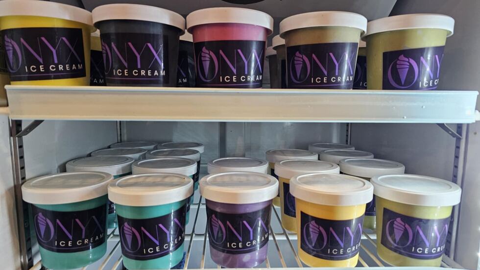 Ice cream frozen into pints is also available to purchase.