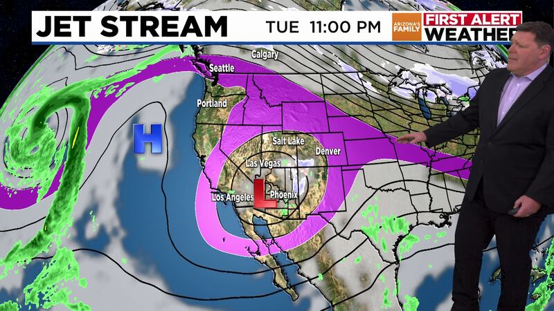 Slim rain chances return to the Valley days before a big warmup.