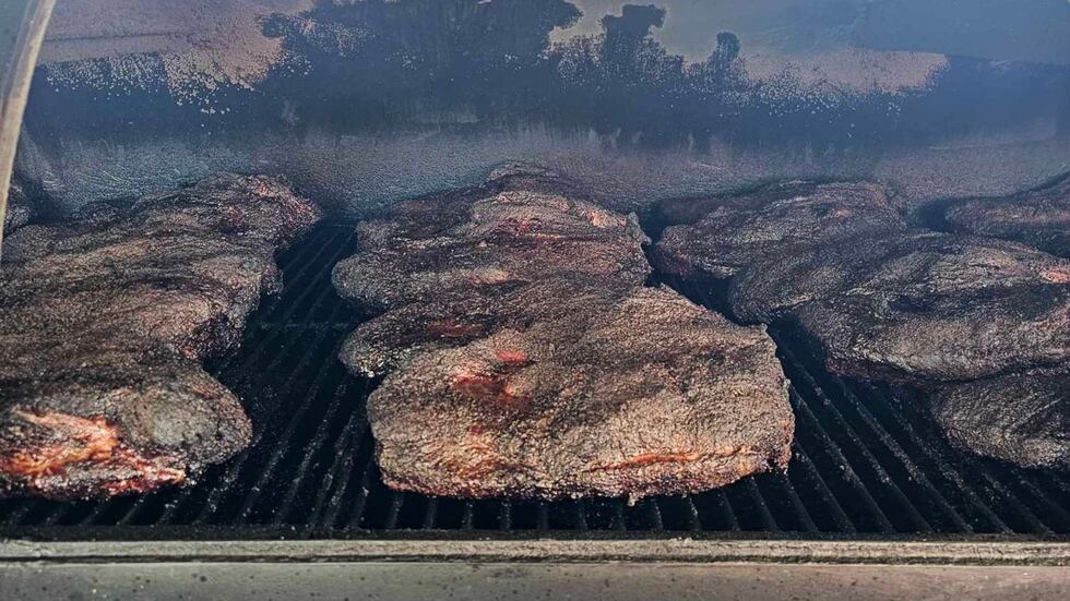 Topo smokes their brisket for the elote bowls and burritos daily.
