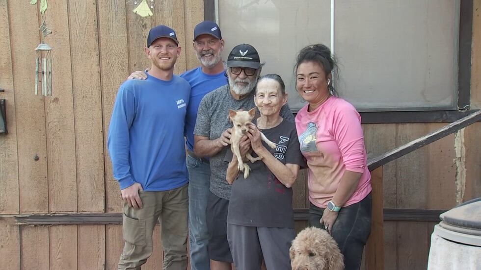 Lucy the 15-year-old Chihuahua was safely rescued after being trapped underground in a...