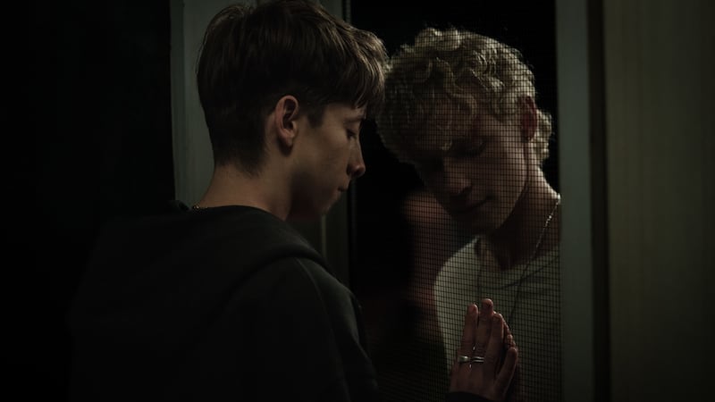 (L-R) Joe Bird and Stacy Clausen in LEVITICUS.
