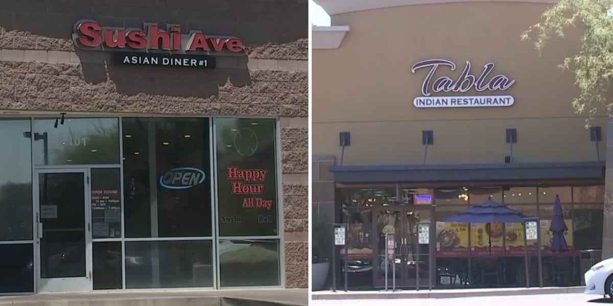 Live roaches, cross-contaminated chicken found at Phoenix-area eateries