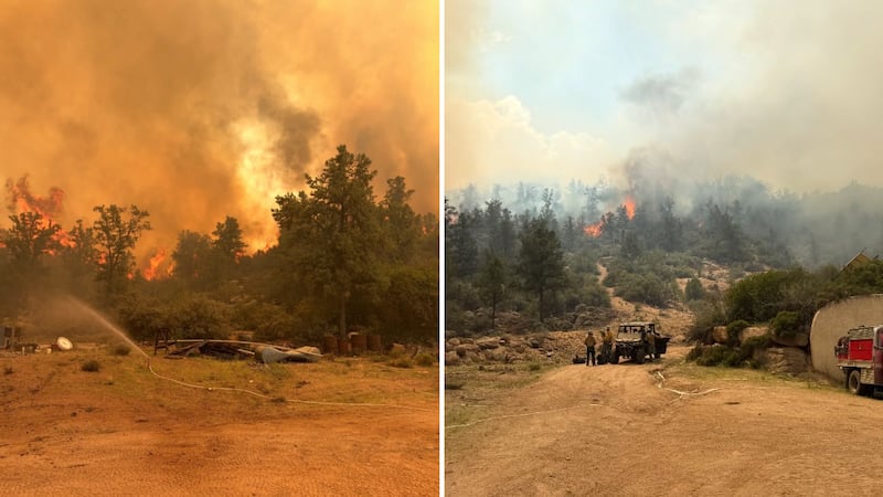 Firefighters are close to having a lightning-caused wildfire in Yavapai County nearly tied in...