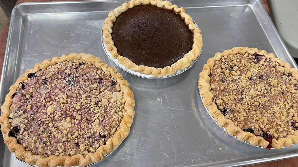 Chocofin Chocolatier serves a variety of pies, including the mixed berry streusel pie.