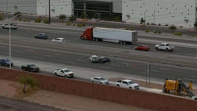 A serious crash has partially closed a major West Valley freeway in the midst of rush hour...