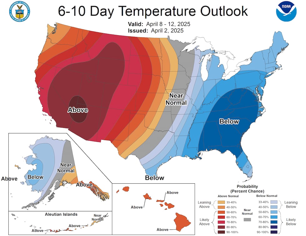 CPC Warm Outlook for AZ next week