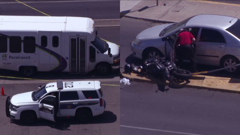 The crash happened west of I-17 on Peoria Avenue.