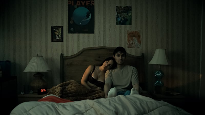 Inde Navarrette stars as Nikki and Michael Johnston as Bear in OBSESSION, a Focus Features...