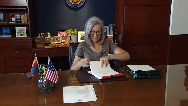 Gov. Katie Hobbs signed Arizona’s $18.29 billion state budget Saturday afternoon.