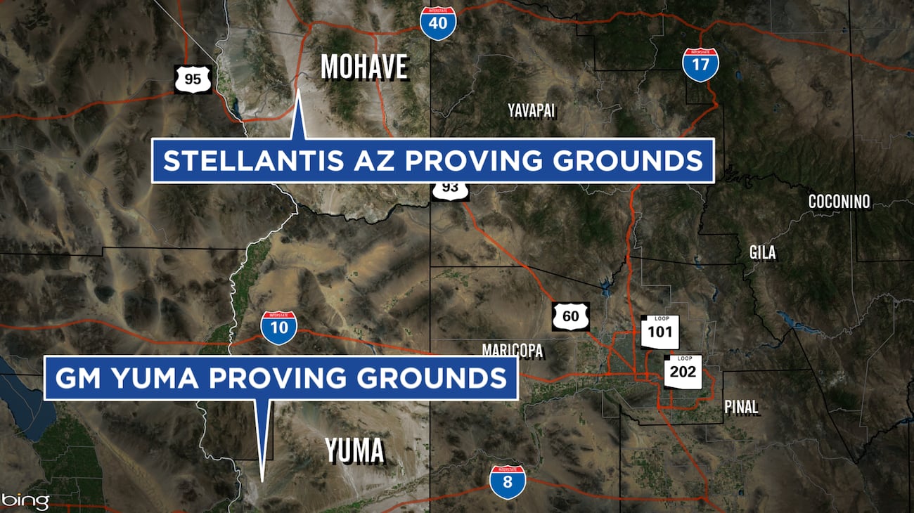 Stellantis Rbc Map GM, Stellantis will close 2 Arizona proving grounds