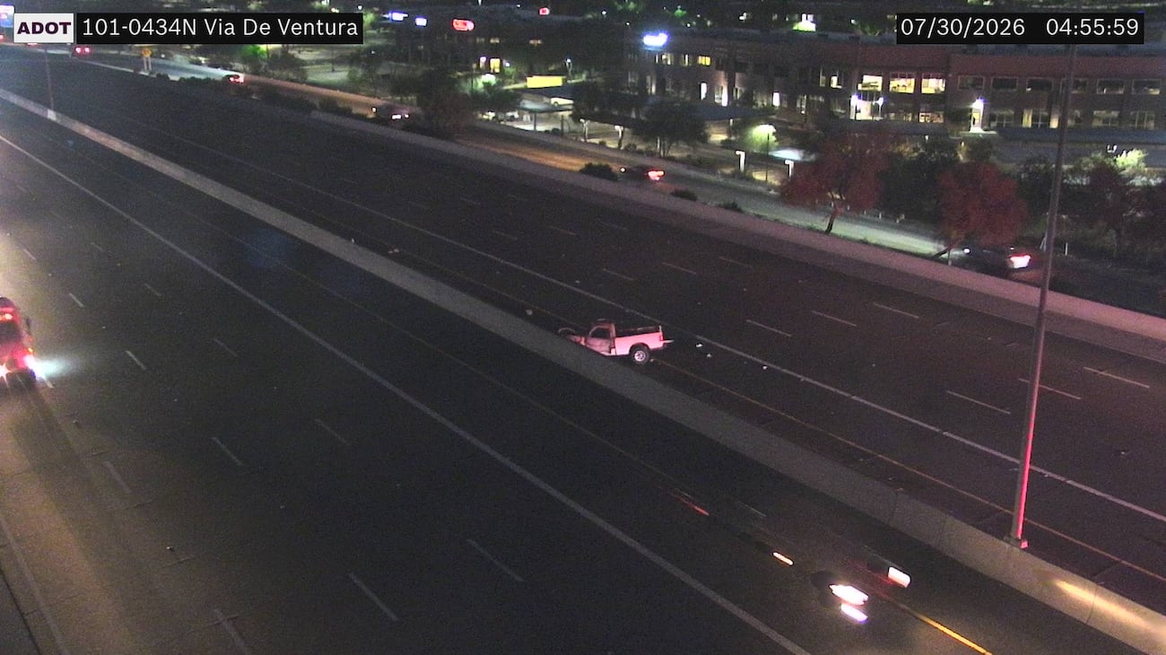 Driver seriously hurt after fiery crash on Loop 101 in Scottsdale