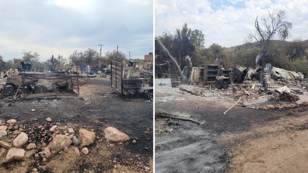 The Rose Fire ripped through a family’s property destroying their three homes, a mechanic...
