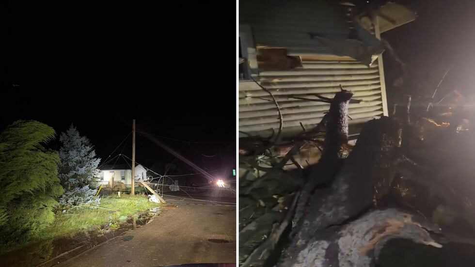 Residents describe a sudden burst of violent wind and flying debris that lasted less than a minute.
